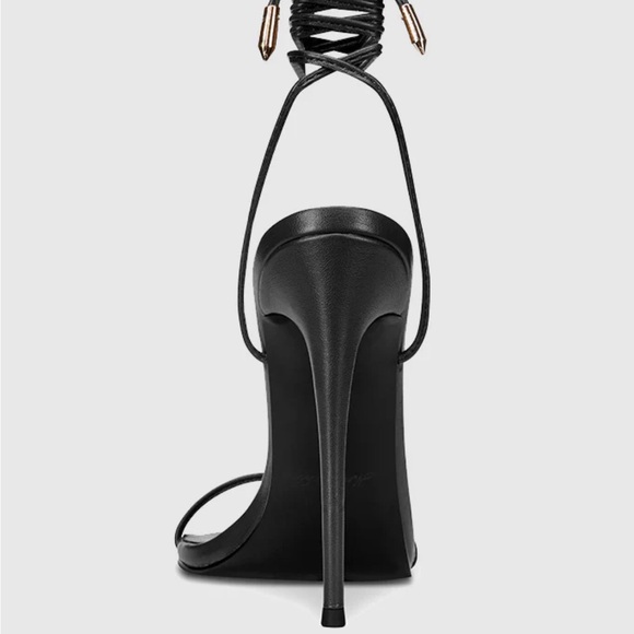 La Femme NWOT Luce Minimale - Black Size 38 US 8 - Picture 3 of 8